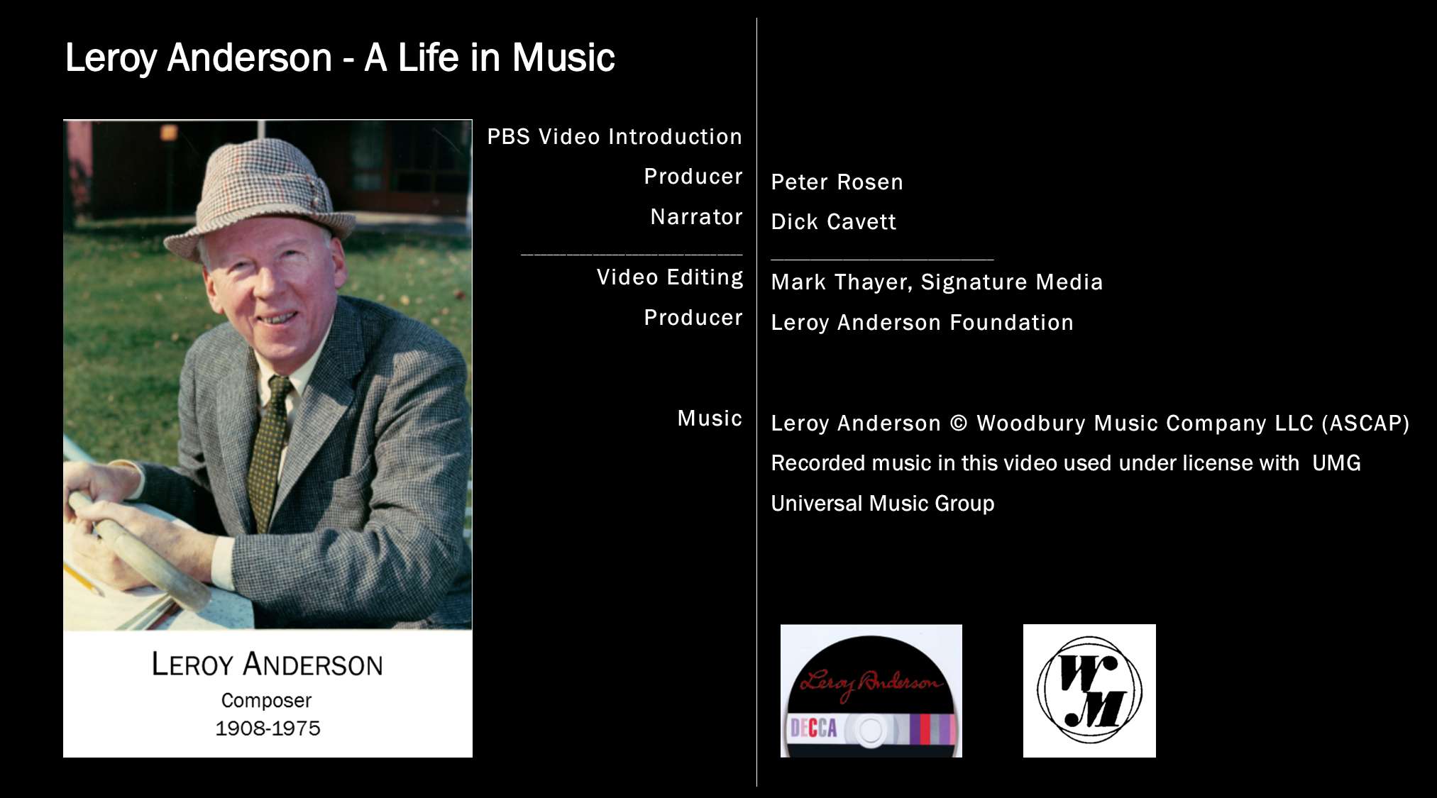 Leroy Anderson Video