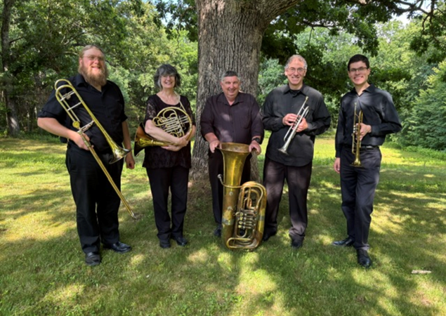 Premier Brass Quintet at the Leroy Anderson House